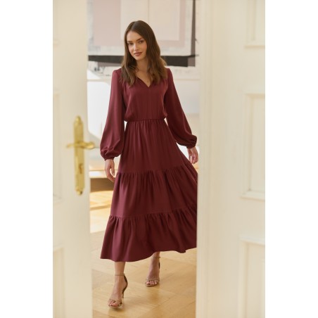 Skoro świt - marsala Tencel