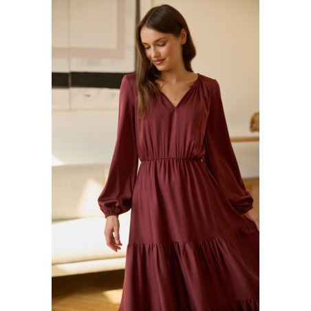 Skoro świt - marsala Tencel