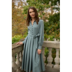 Oczko w głowie - szałwiowy Tencel 2