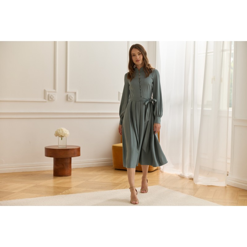 Oczko w głowie - szałwiowy Tencel