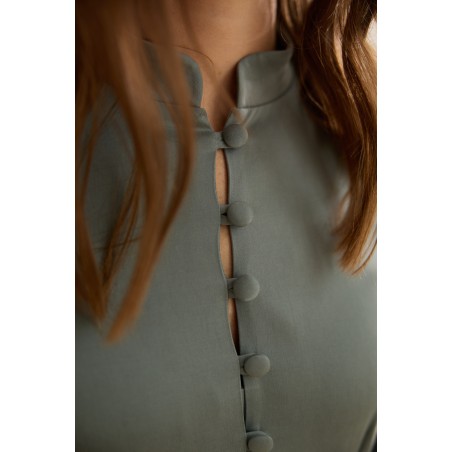 Oczko w głowie - szałwiowy Tencel